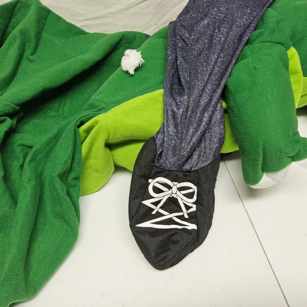 Spirit Halloween Ride-In Dinosaur Costume Kids One Size Green Plush Dino